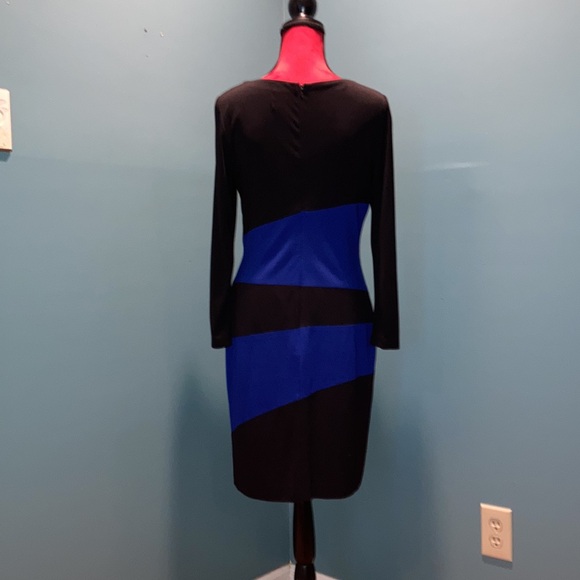 Julia Jordon Black and Blue Dress Size 8 - Picture 5 of 14